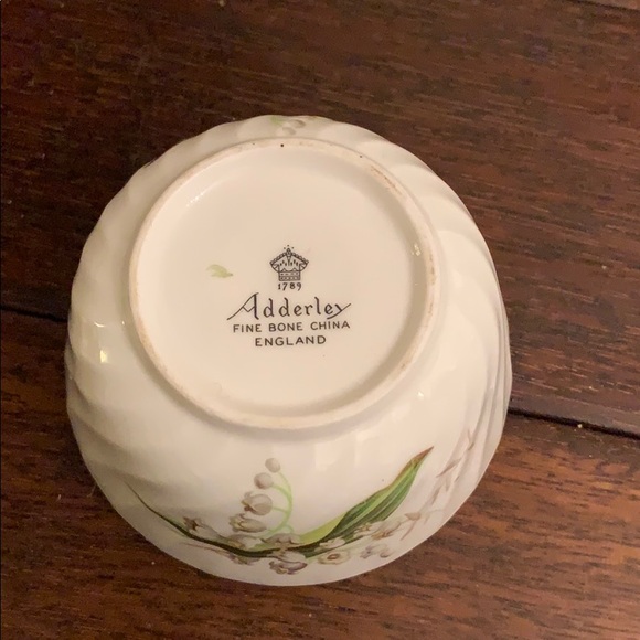 Adderley Fine Bone China Small Floral Sugar Bowl - Picture 6 of 7